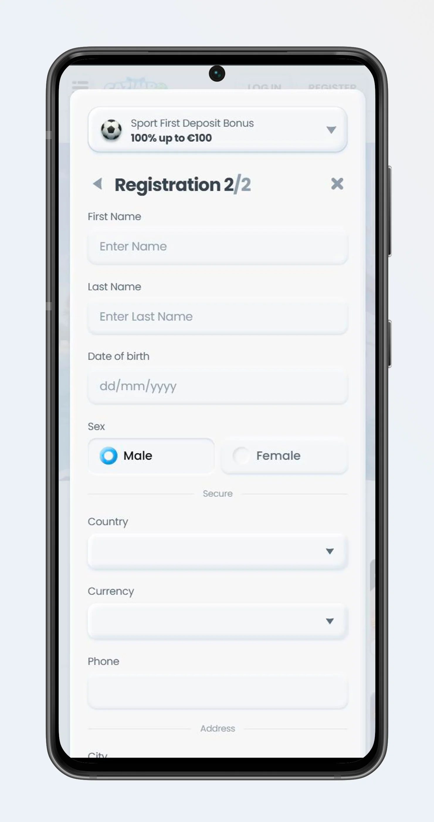 mobile app register cazimbo casino